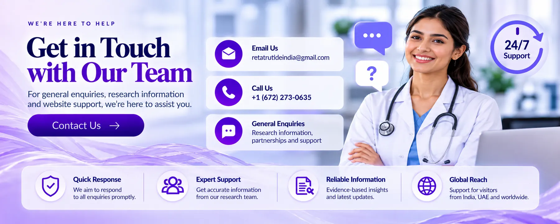 Banner inviting readers to get in touch with the editorial team.